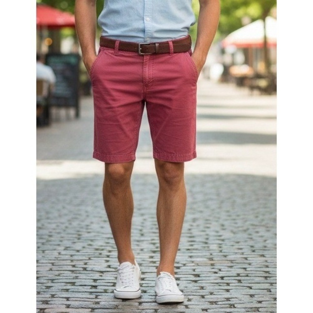 Fat Face Cove Shorts Mens Size 36 Pockets Pink Water Melon Casual Preppy Minimal